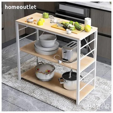 ПРОМОЦИЯ Кухненска помощна масичка с рафтове 10CZLDKR06OK90, снимка 6 - Маси - 47547651