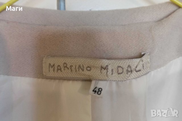 Дамско палто от вълна на Martino Midali, снимка 4 - Якета - 43460340