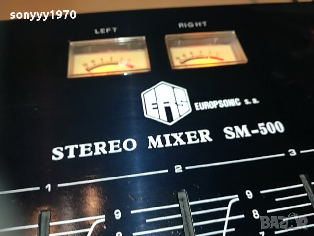 europsonic sm-500 stereo mixer france 0106211901, снимка 4 - Ресийвъри, усилватели, смесителни пултове - 33072346