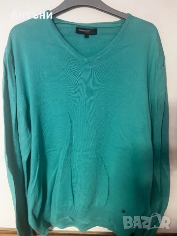 Зелена блуза с дълъг ръкав