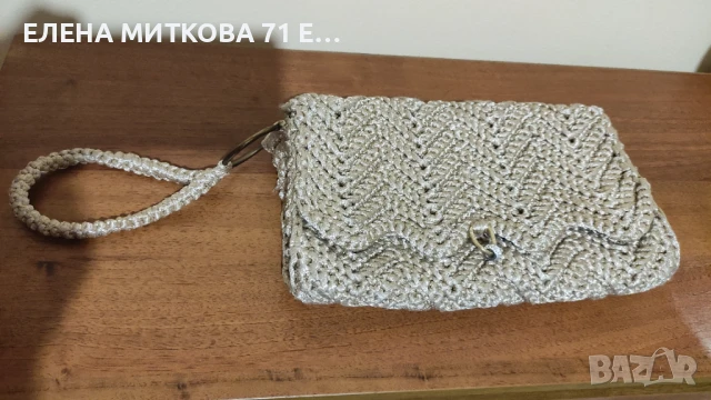Дамска чантичка ръчно плетена на една кука, снимка 2 - Чанти - 50751229