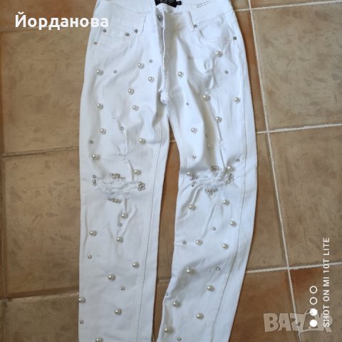 Дънки Estero Ragazza с перли, снимка 8 - Дънки - 33242274