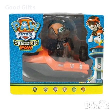 Комплект фигурка Paw Patrol, с превозно средство, Зума, снимка 2 - Фигурки - 38122125