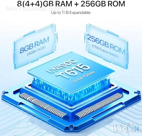 Нов UMIDIGI Note 100A 4G Телефон 5000mAh 13MP Камера 8GB RAM Смартфон, снимка 3 - Други - 49280373