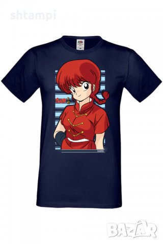 Мъжка тениска Ranma Saotome,Анимация,игра,Празник,Повод,, снимка 6 - Тениски - 38122408