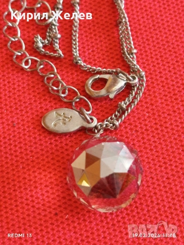 Колие Артистична ръчна изработка Briolette Swarovski изяшно 51880, снимка 2 - Колиета, медальони, синджири - 53533624