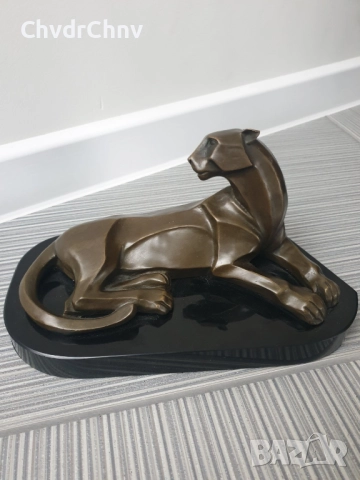 30см-5кг Milo статуетка/абстрактна бронзова скулптура/фигура на пума-лъв