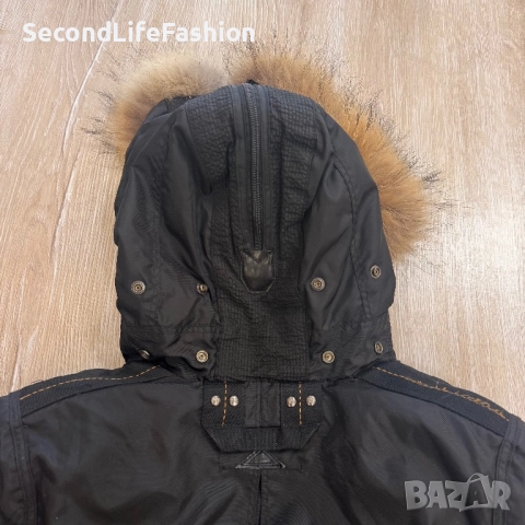 Дамско парка Parajumpers Masterpiece, черно, размер XS, пухено яке от гъши пух, снимка 5 - Якета - 52164426