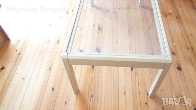 Холна масичка - 130х68 см, дебелина на стъклото - 6 мм., снимка 3 - Маси - 47593756