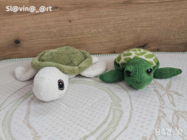 Мама костенурка с бебе -Плюшени играчки , снимка 2 - Плюшени играчки - 53436954