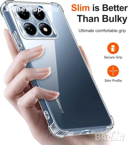 Прозрачен Силиконов Удароустойчив Кейс за Xiaomi 14T / Pro