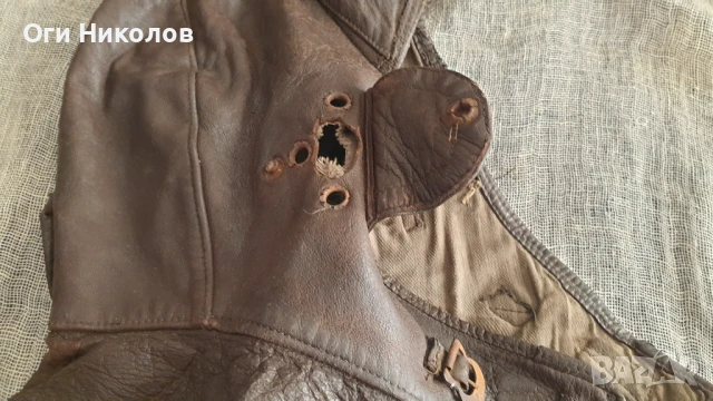 Стар авиаторски шлем, снимка 8 - Антикварни и старинни предмети - 51395144