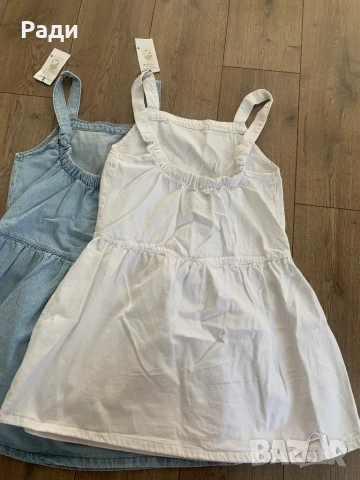 Дънкова бяла рокля , снимка 2 - Рокли - 50836700