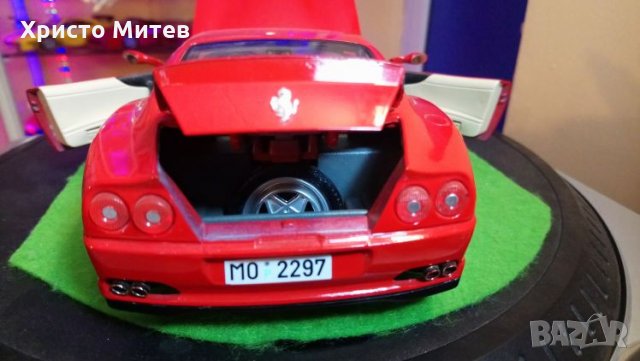 Метална количка 1:18  Ferrari 550 Maranelo 1996 г . Bburago made in Italia, снимка 9 - Колекции - 26246517