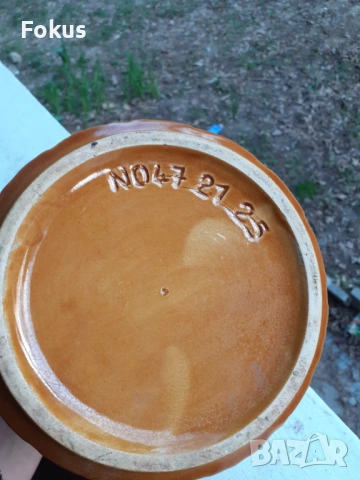 СТАРА ВАЗА САКСИЯ НЕМСКА КЕРАМИКА RUMTOPF, снимка 6 - Антикварни и старинни предмети - 53486493