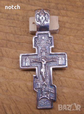 Сребърен кръст, снимка 4 - Колиета, медальони, синджири - 39690857