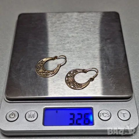 НОВИ! Златни Обеци-3,26 грама-14К (проба 585), снимка 10 - Обеци - 50160526