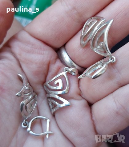 Нов сребърен комплект от масивни бижута / проба 925 , снимка 5 - Бижутерийни комплекти - 32493830