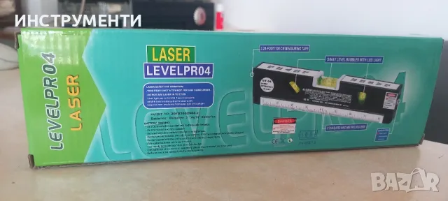 Лазерен нивелир с ролетка PR04, снимка 3 - Измервателни инструменти - 47789428