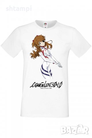 Мъжка тениска Evangelion Asuka Langley Soryu,Анимация,игра,Празник,Повод,, снимка 2 - Тениски - 38096363