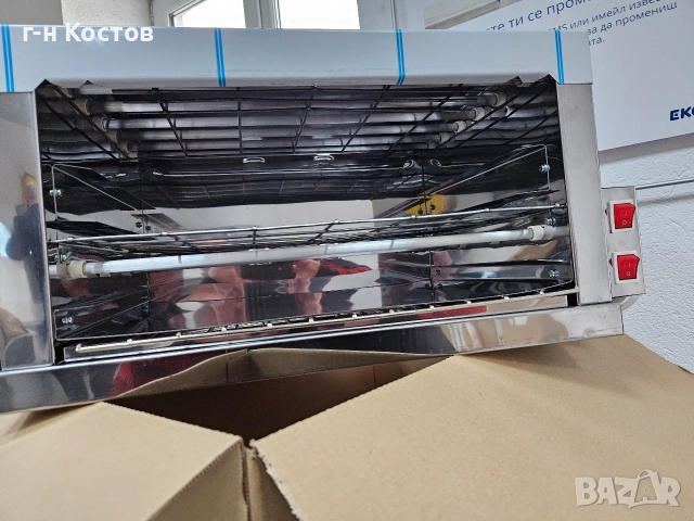 Принцесник от неръждавейка със горни и долни стъклени нагреватели за 3бр. или 4бр., снимка 6 - Обзавеждане на кухня - 52775042