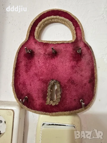 Стара царска кадифена закачалка за ключове , снимка 2 - Други ценни предмети - 50791888