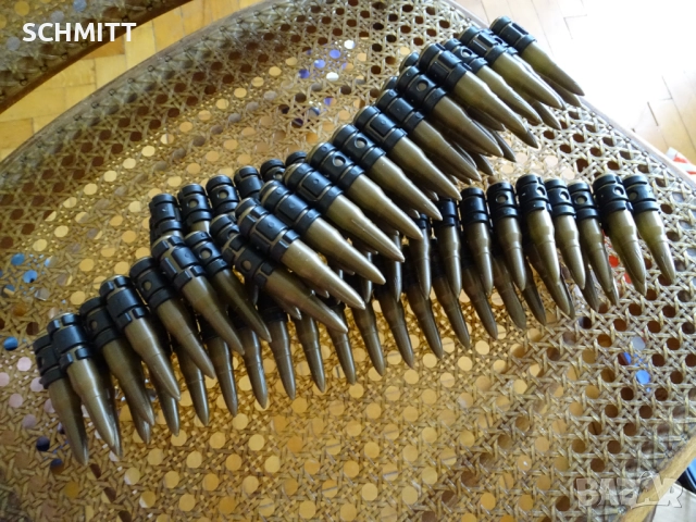 КАРТЕЧНА ЛЕНТА ЗА НЕМСКА КАРТЕЧНИЦА MG 42 С ОКОЛО 1ОО ПАТРОНА, снимка 6 - Колекции - 52055738