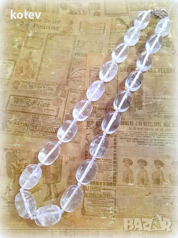 Невероятно красиво и уникално колие от планински кристал, снимка 4 - Колиета, медальони, синджири - 32222702