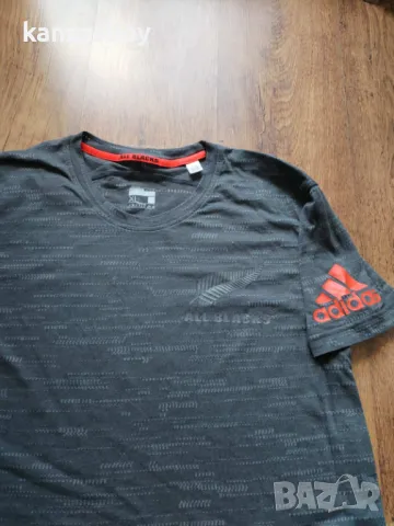 adidas All Blacks Performance Tee GRANITE - страхотна мъжка тениска КАТО НОВА ХЛ, снимка 4 - Тениски - 49496830