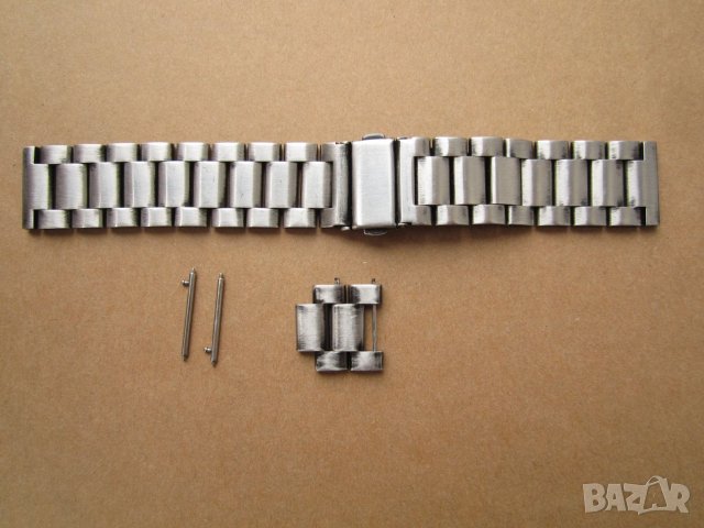 Стоманена верижка за часовник, 20мм