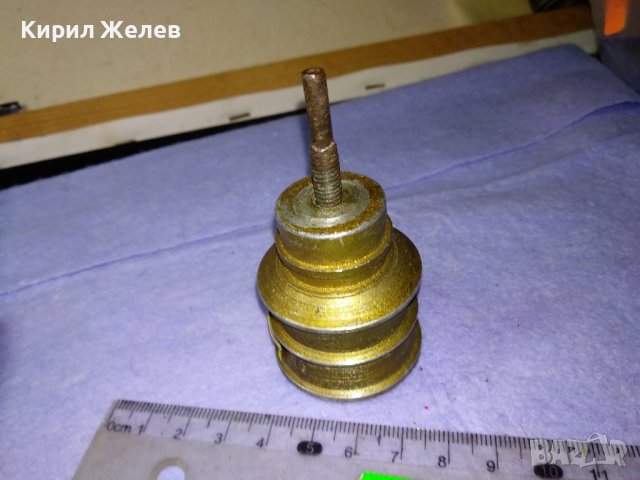 ЧАСТ ЕЛЕМЕНТ от СТАРИНЕН МЕТАЛЕН СВЕЩНИК на ВИНТ За ЧАСТИ ДЕКОР РЕСТАВРАЦИЯ КОЛЕКЦИЯ 41530, снимка 5 - Антикварни и старинни предмети - 43590963