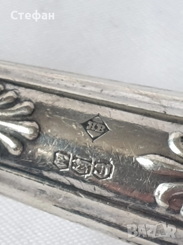 Лопатка със сребърна дръжка , снимка 6 - Антикварни и старинни предмети - 51967839