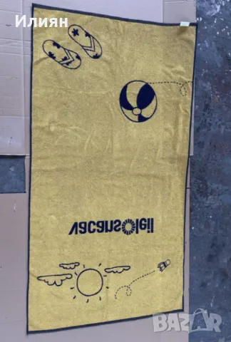 Плажна хавлиена, дебела и голяма велурена луксозна кърпа - 100% памук, снимка 3 - Хавлиени кърпи - 49471982