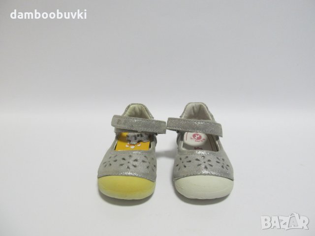 №19 Детски обувки D.D.step естествена кожа сребърни, снимка 4 - Детски обувки - 32269282