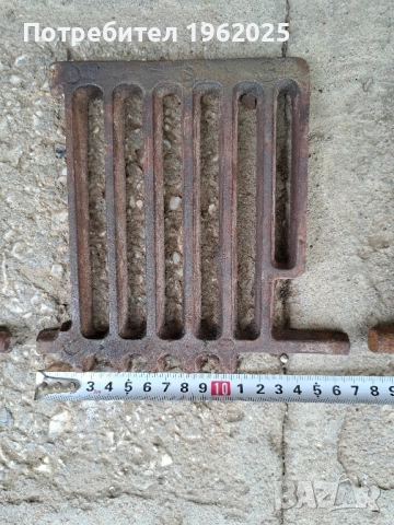 Соц Стара Чугунена Скара За Стара Печка., снимка 9 - Отоплителни печки - 51636894