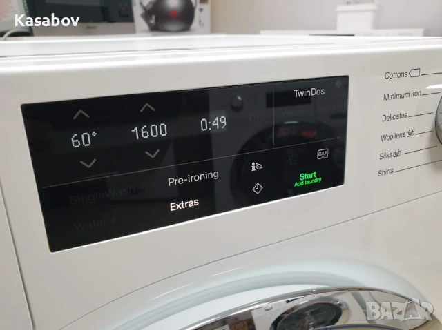 UK Miele 1600rpm 9кг Wi-Fi TwinDos Пералня Миеле 12м Гаранция, снимка 2 - Перални - 53266022