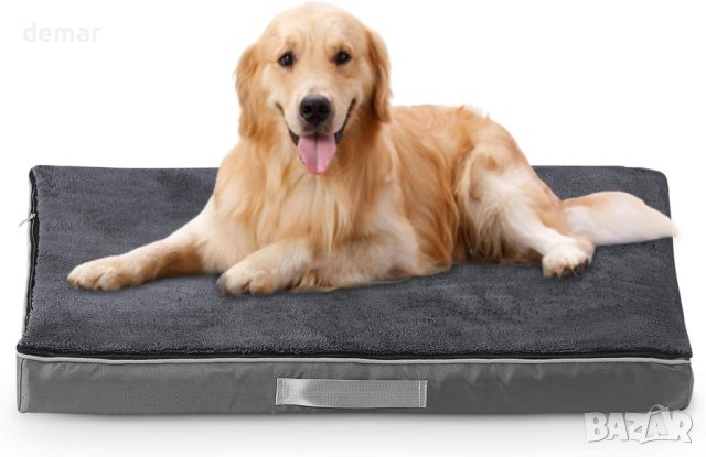 E-SMARTER Ортопедично легло за кучета, миещо се, водоустойчиво, противоплъзгащо 90 * 70 * 10 см, снимка 1