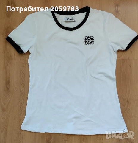 Дамска бяла тениска LOEWE