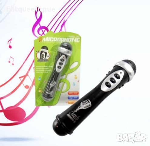 Детски микрофон с мелодии и светлини, снимка 5 - Музикални играчки - 52284174