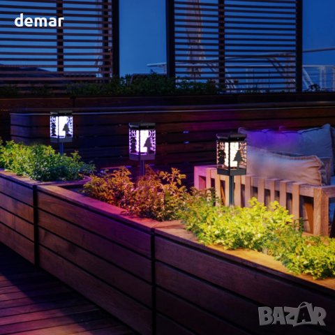 Соларна градинска лампа LMJ-103, снимка 6 - Соларни лампи - 43048376