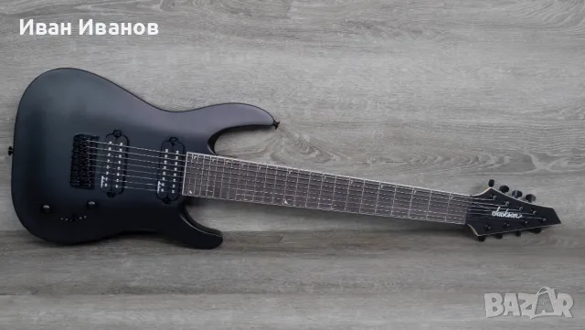 Jackson JS Series JS32-8 black Satan+3 броя пакетчета струни 620 лв, снимка 2 - Китари - 47400048