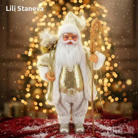 Златният Дядо Коледа – мигновено празнично настроение у дома!, снимка 13 - Декорация за дома - 52413894