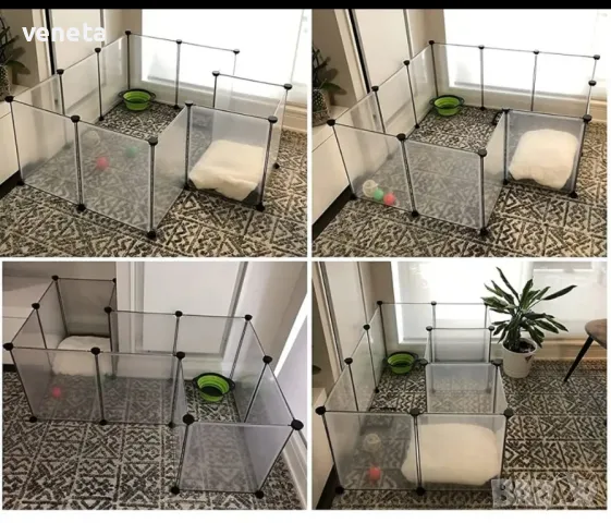 Кошара за домашни любимци пластмасов преносим двор  ; Хамстери, кученца, котенца, зайци , снимка 10 - За кучета - 48602551