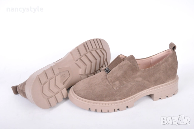 NEW! Ежедневни дамски обувки от еко велур с ластик - Два цвята, снимка 9 - Дамски ежедневни обувки - 51688703