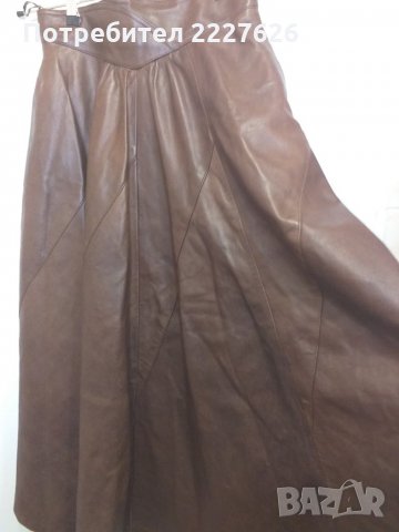 Дамска кожена пола, снимка 2 - Поли - 27304329