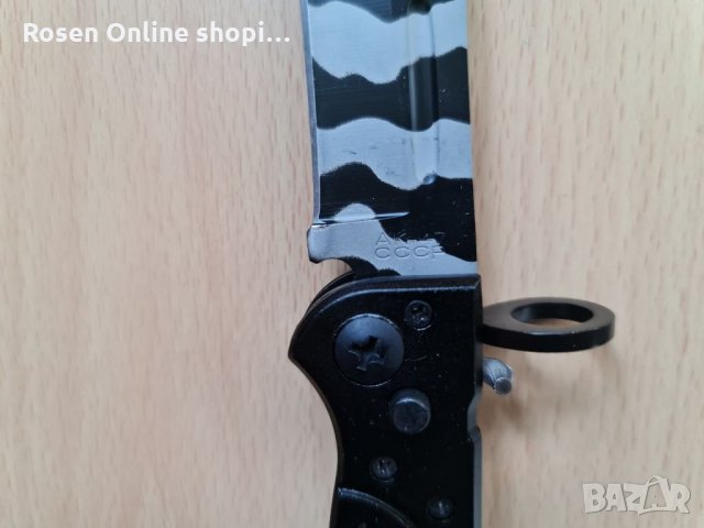 Сгъваем автоматичен нож със заключване АК-47 СССР и калъф , снимка 4 - Ловно оръжие - 32472247