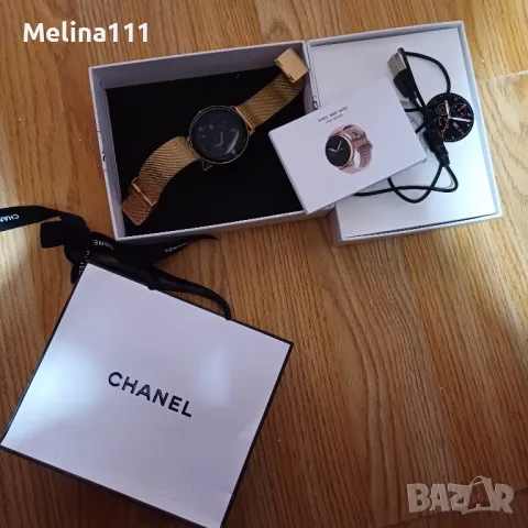 смарт часовник розово злато, снимка 3 - Смарт часовници - 48358476