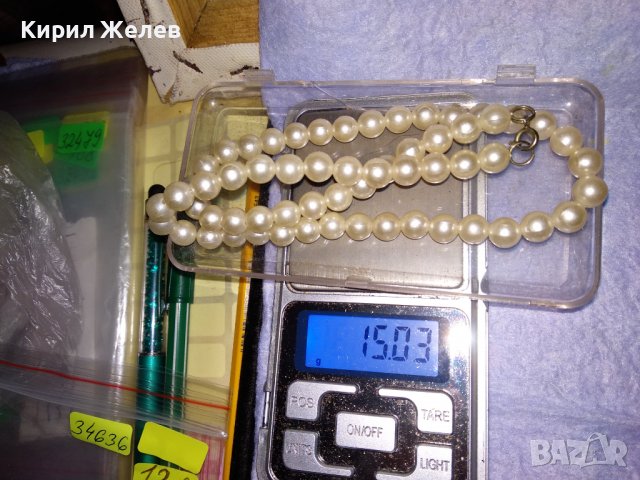 ПЕРЛЕНО КОЛИЕ ВИНТИДЖ ГЕРДАНЧЕ БИЖУ РЕТРО СТИЛ 34636, снимка 2 - Колиета, медальони, синджири - 39142111