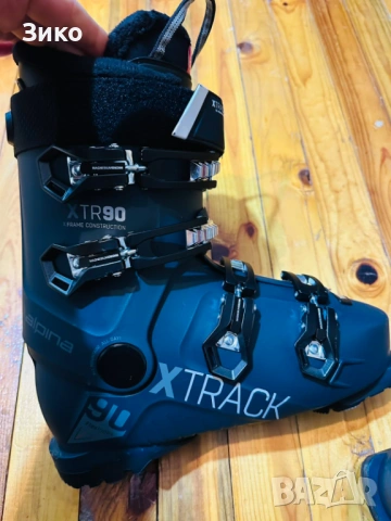 Ски обувки Alpina Xtrack 90 Heat, Размер 44.5/mondo 28.5, Petrol, снимка 3 - Зимни спортове - 53142654