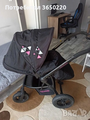 Комбинирана количка Chipolino lumix, снимка 4 - Детски колички - 53152637